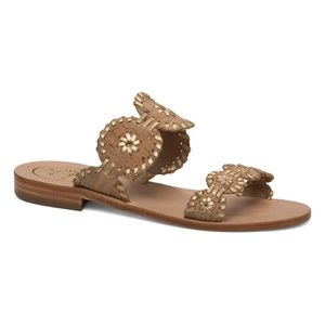 Jack Rogers Cork Lauren Leather Sandal NEW sz 8